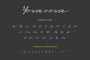 Yosarosa Signature Font