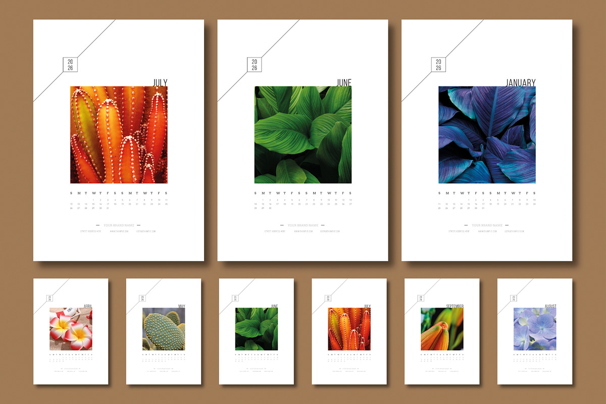 2026 Photo Wall Calendar Design, a Stationery Template by MightyDesign (Photo 1 of 8)