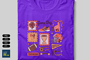 Preppy Football T Shirt Design, a Sport Illustration by Unique Design Team (Thumbnail 4 of 7)