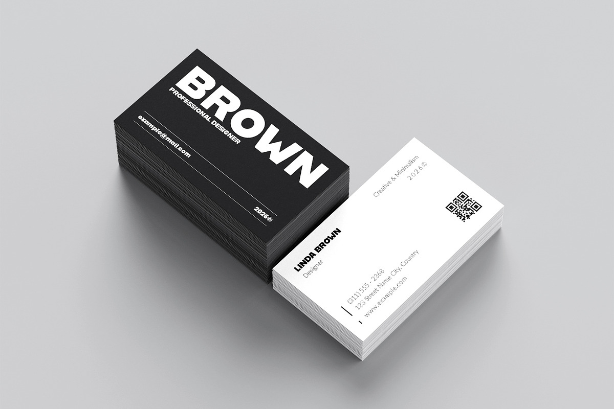 Minimal Business Card Template, a Business Card Template by ElvinPrint (Photo 2 of 6)