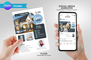 Open House Real Estate Canva, a Flyer Template by antyalias store (Thumbnail 1 of 2)