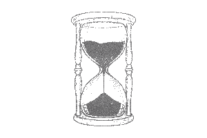 Vintage Hourglass Stipple Engraving, an Object Illustration by MkStudio