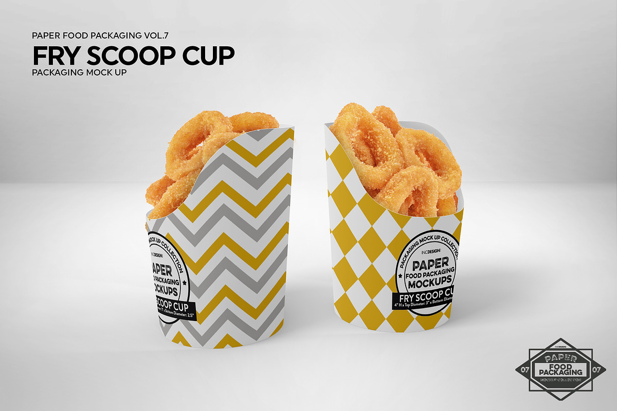 Paper Scoop Cup Packaging Mockup, a Cups & Container Mockup by INCDesign (Photo 5 of 7)