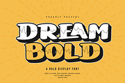 Dream Bold | Bold Display Font, a Sans Serif Font by Denustudios (Thumbnail 1 of 15)
