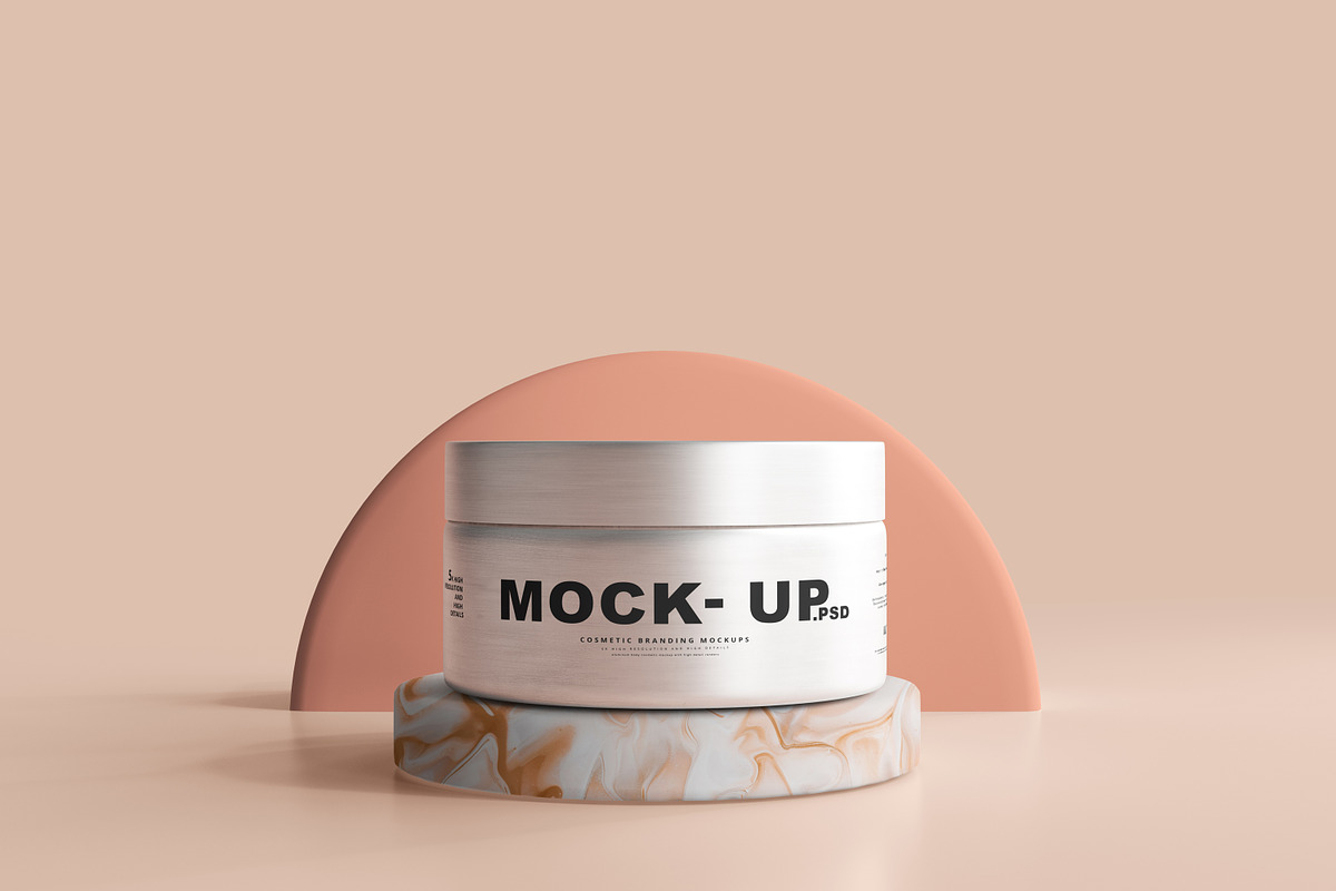 Aluminum Cosmetic Mockup Bundle, a Cups & Container Mockup by pmvch (Photo 186 of 206)