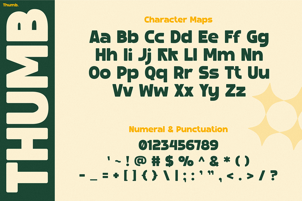 THUMB, a Sans Serif Font by Pinisi ART (Photo 2 of 10)