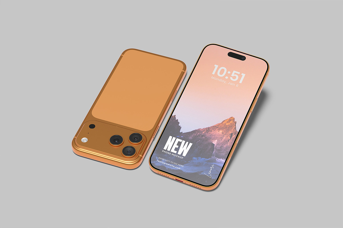 iPhone 17 Pro Max Mockup, an iPhone Mockup by lamorastudio (Photo 3 of 13)