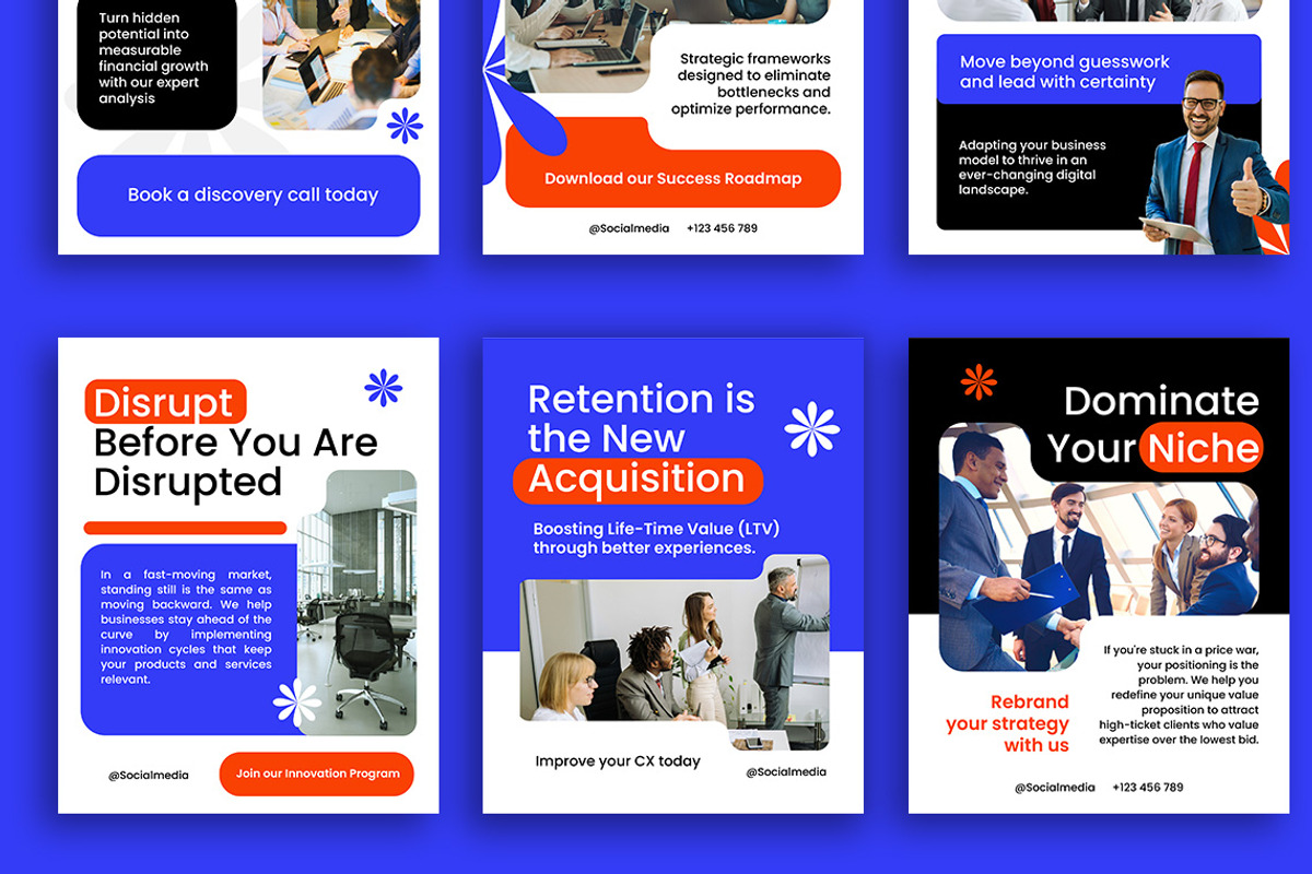 Business Social Media Post Carousel, a Social Media Template by Jiwstudio (Photo 2 of 4)