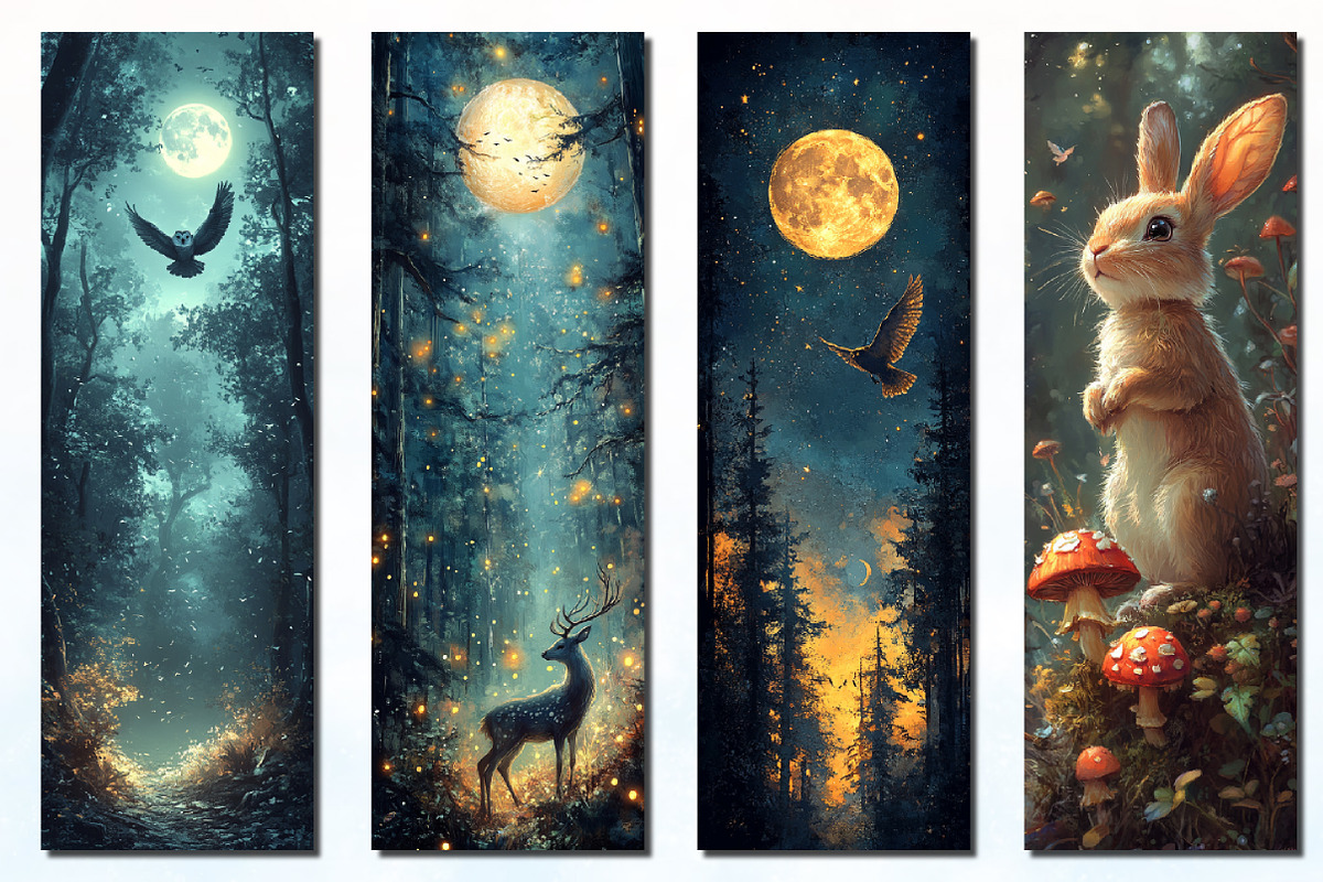 Woodland Animals Printable Bookmarks, an Illustration by Rose Art (Photo 2 of 2)