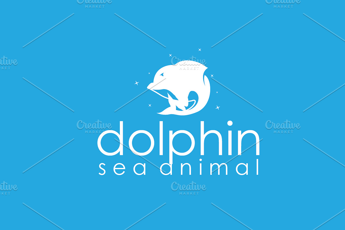 Cute friendly dolphin logo design, a Branding & Logo Template by Maylianaw28 (Photo 2 of 2)