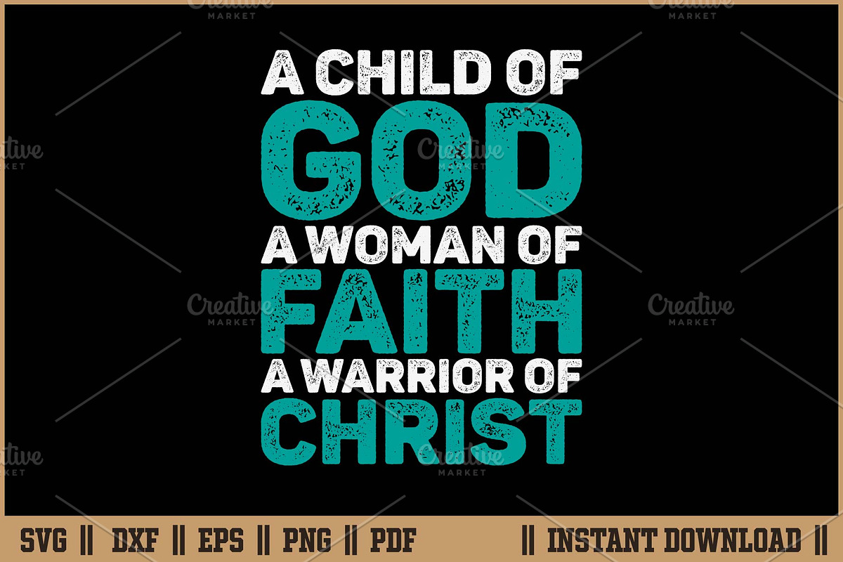 Child God Woman Faith Warrior Christ, a Seasonal Illustration by Handy Arts Studio (Photo 1 of 3)