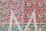 Boho Floral Digital Paper Pack, a Pattern Graphic by Maishop (Thumbnail 6 of 8)
