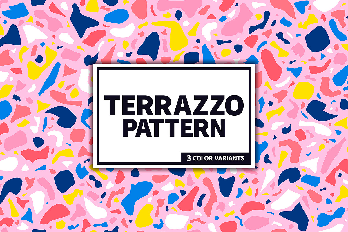 Pink Terrazzo Seamless Pattern, a Pattern Graphic by Krolja (Photo 1 of 5)