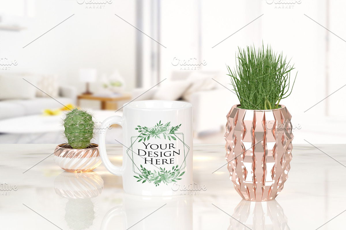 Bundle of 12 White Mug Mockup, a Cups & Container Mockup by Milan Mockup (Photo 7 of 13)
