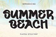 Summer Beach | Script Font, a Script Font by Scratchones (Thumbnail 1 of 8)