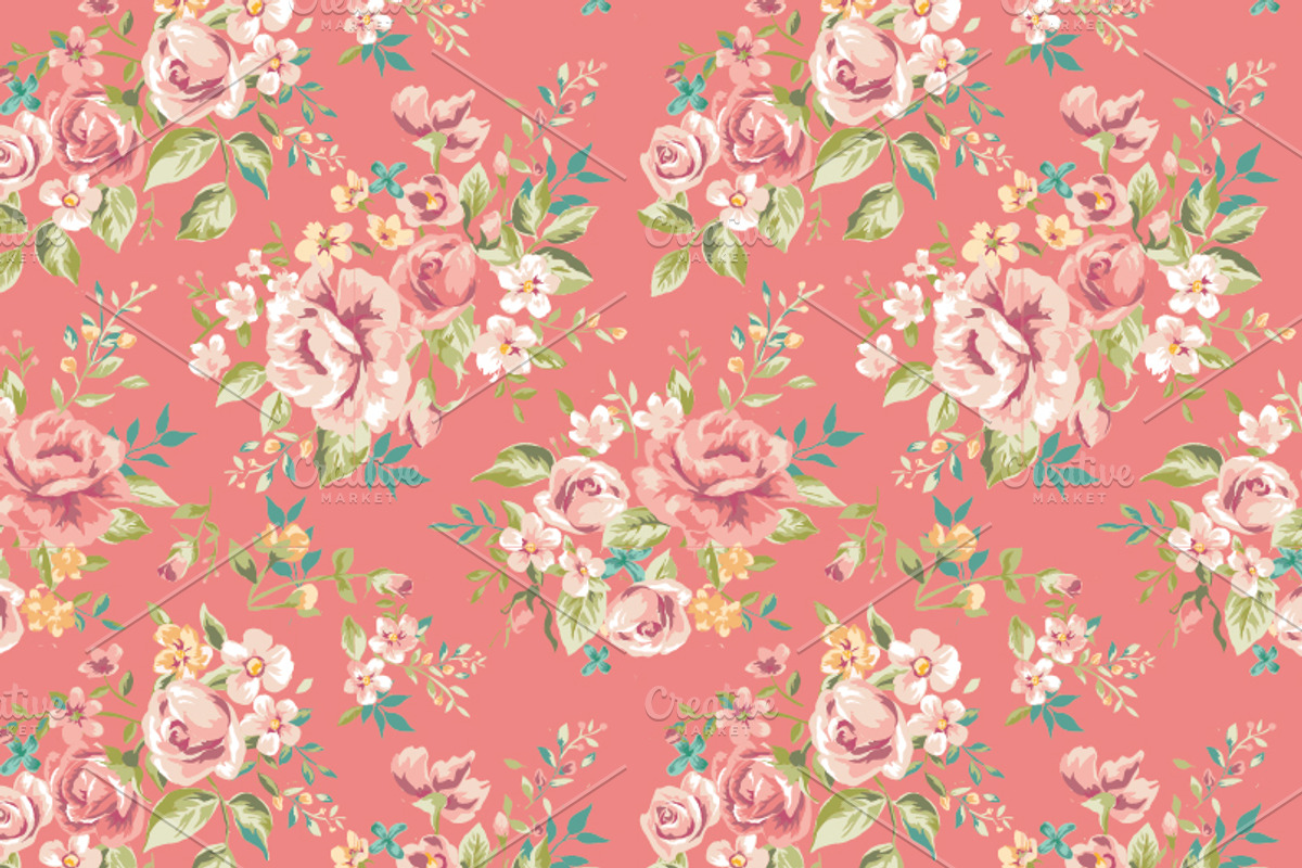 Vintage seamless patterns Vol.1 preview 3