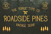 Roadside Pines - Vintage Serif, a Serif Font by The Forge Type Co (Thumbnail 1 of 10)
