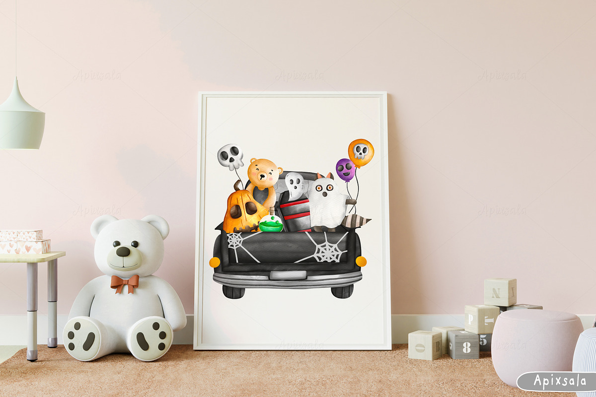 Animal Halloween, Halloween Clipart, an Animal Illustration by Apixsala (Photo 12 of 14)