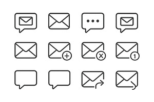Collection of communication icons, a Technology Photo by ZinetroN
