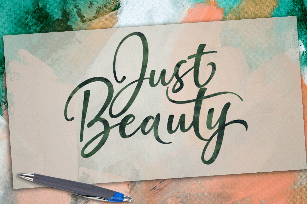 Just Beauty//Calligraphy Fon preview 2
