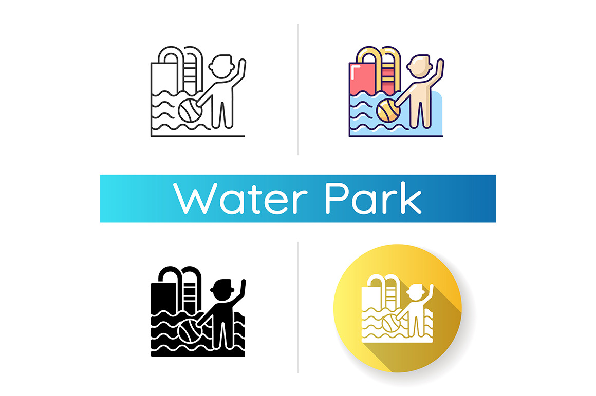Childrens swimming pool icon, an Outline Icon by bsd studio | Creative ...