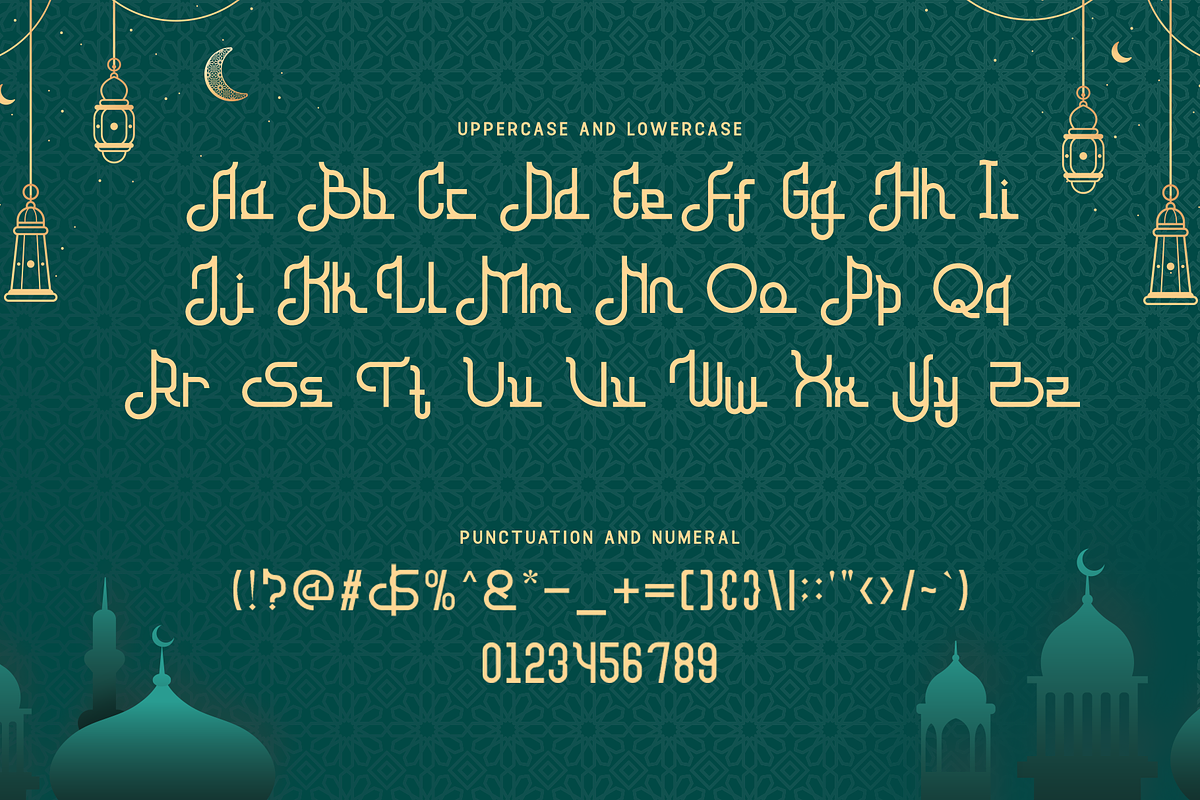 Ramadhan Kareema-Modern Arabic Font, a Handwritten Font by overlaytemplates (Photo 4 of 5)