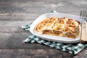 Baked Cannelloni with Cheese and Béchamel Sauce, a Food & Drink Photo by etorres69