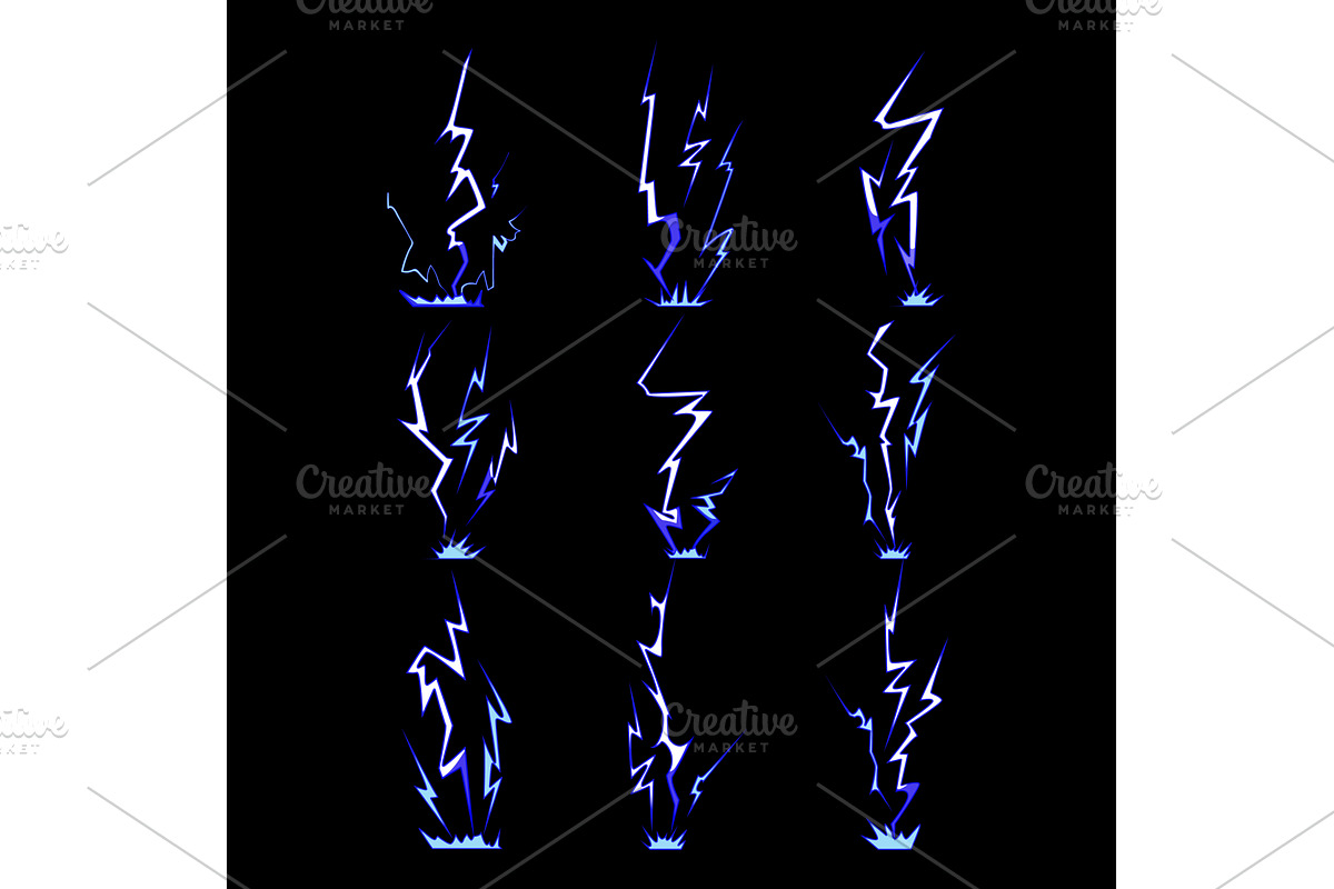 Lightning strike electricity power, an Illustration by pikepicture