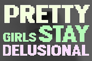 DIGITAL PARTY Y2K Sans Pixel Font, a Sans Serif Font by Blush Font Co. (Thumbnail 3 of 7)