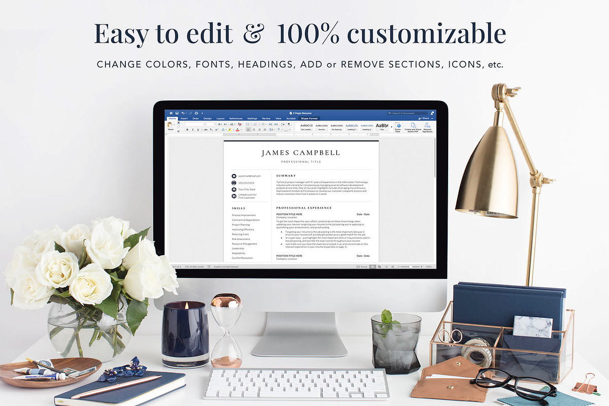 Executive Resume Template for Google, a Resume Template by Get Landed (Photo 7 of 11)
