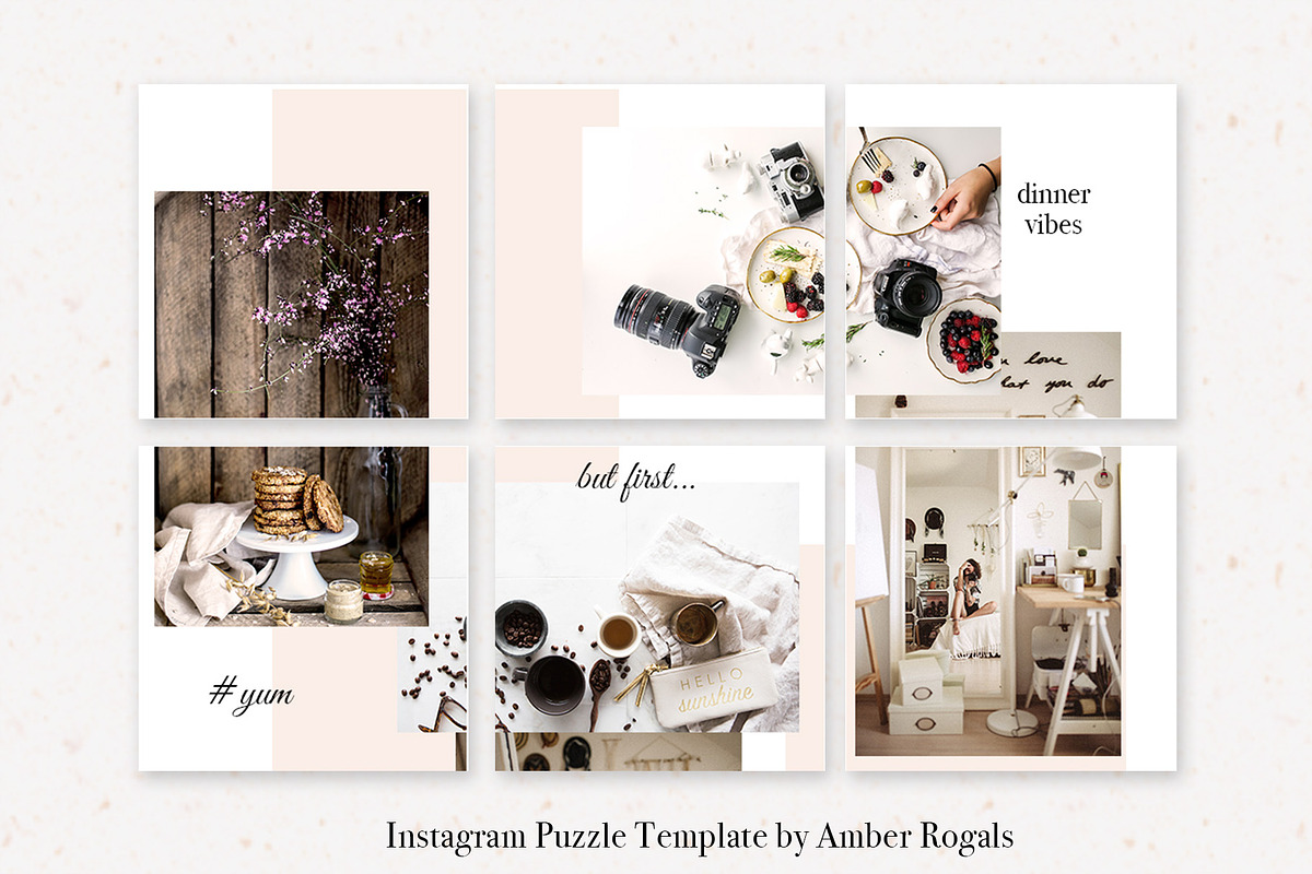 Beautiful Instagram Puzzle Template, a Social Media Template by amberrogals (Photo 4 of 7)