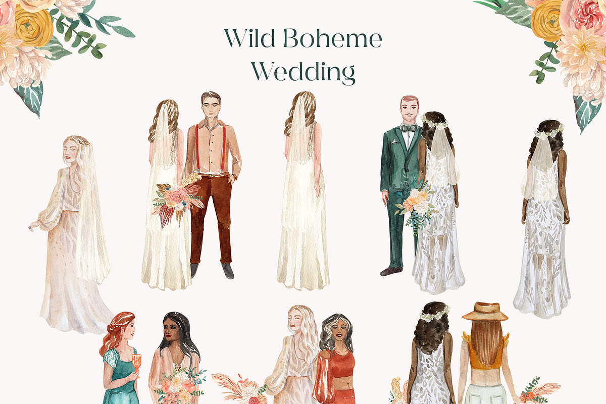 WILD BOHEME Wedding Creator, a Decorative Illustration by Catch the Dream Art (Photo 11 of 20)