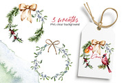 Christmas watercolor, PNG files, an Illustration by Larisa Maslova (Thumbnail 5 of 10)