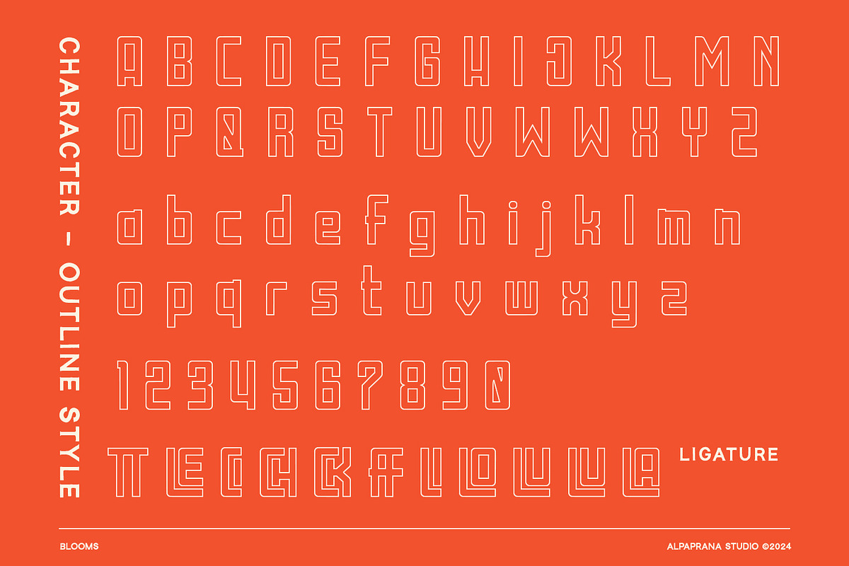 Blooms - Display Font, a Sans Serif Font by Alpaprana (Photo 9 of 11)