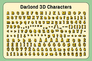 Darlond 3D, a Sans Serif Font by Craft Supply Co. (Thumbnail 8 of 8)