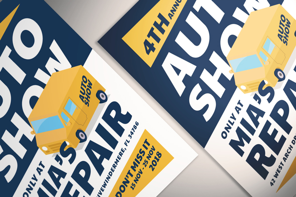 Auto Show Flyer, a Flyer Template by The Good Store (Photo 2 of 3)