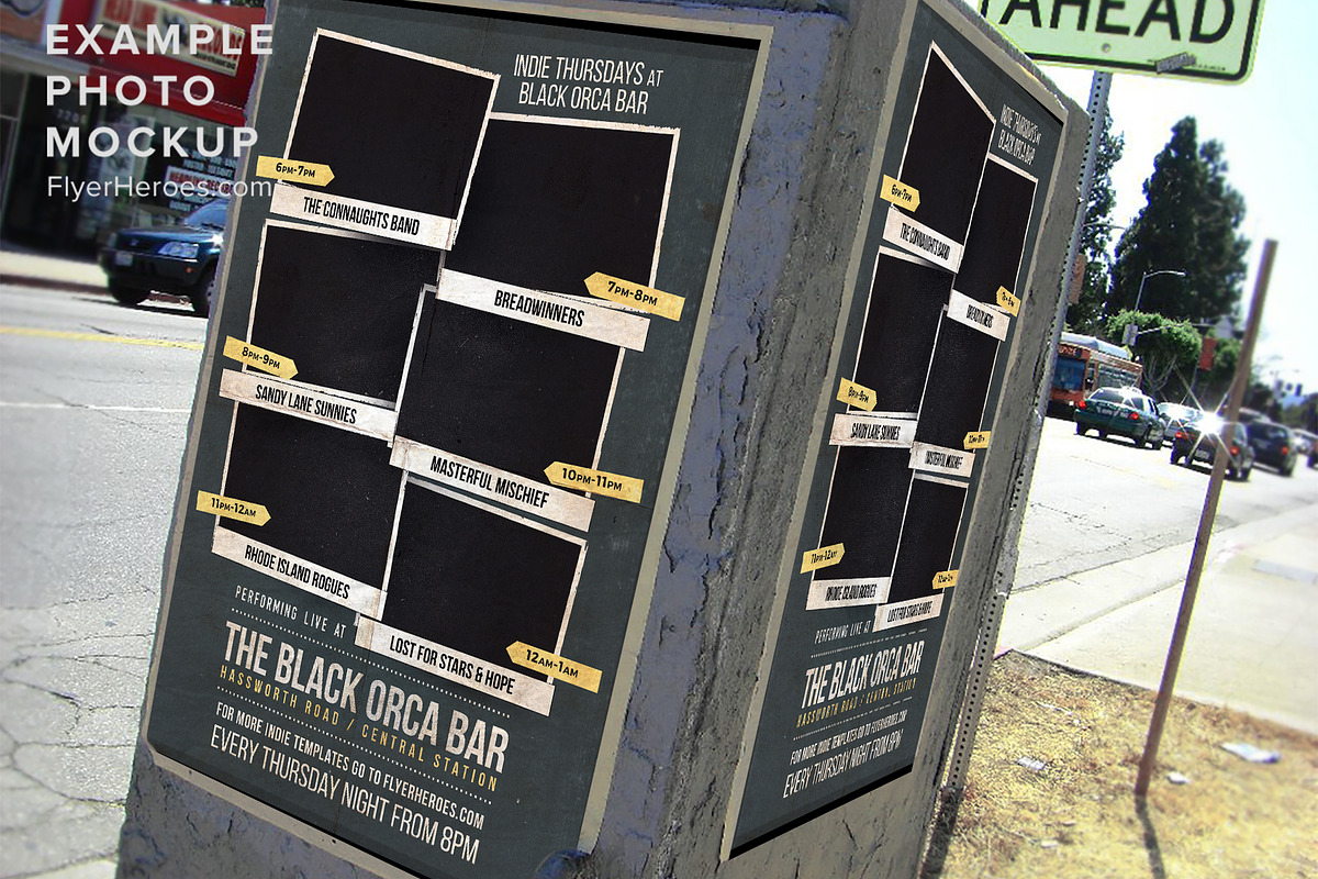 Jukebox Indie Flyer Template, a Flyer Template by FlyerHeroes