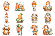 Watercolor Funny Easter Clipart, an Illustration by Sublimation Artist (Thumbnail 4 of 7)