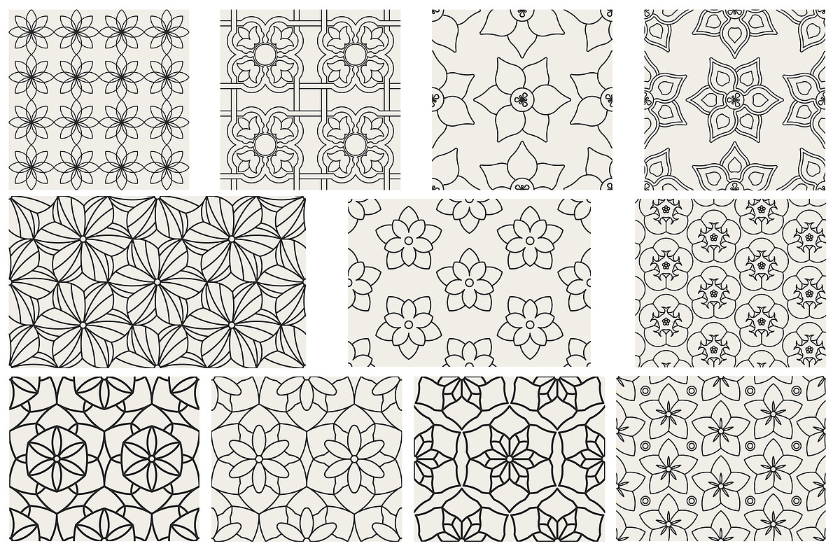 Rose Gold Geometric Floral Patterns, a Pattern Graphic by Artspace (Photo 3 of 4)