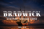 BRADWICK - Vintage Font, a Serif Font by tokokoo (Thumbnail 1 of 11)