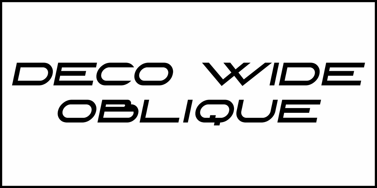Deco Wide JNL, a Sans Serif Font by Jeff Levine Fonts (Photo 4 of 5)