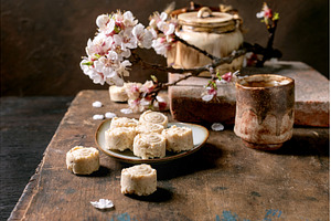 Japanese Sweets With Cherry Blossom, a Food & Drink Photo by Natasha Breen