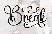 Break | Script Font, a Handwritten Font by Scratchones (Thumbnail 1 of 9)