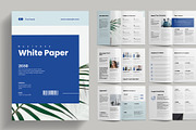 White Paper Layout, a Brochure Template by Pixelpick (Thumbnail 1 of 9)