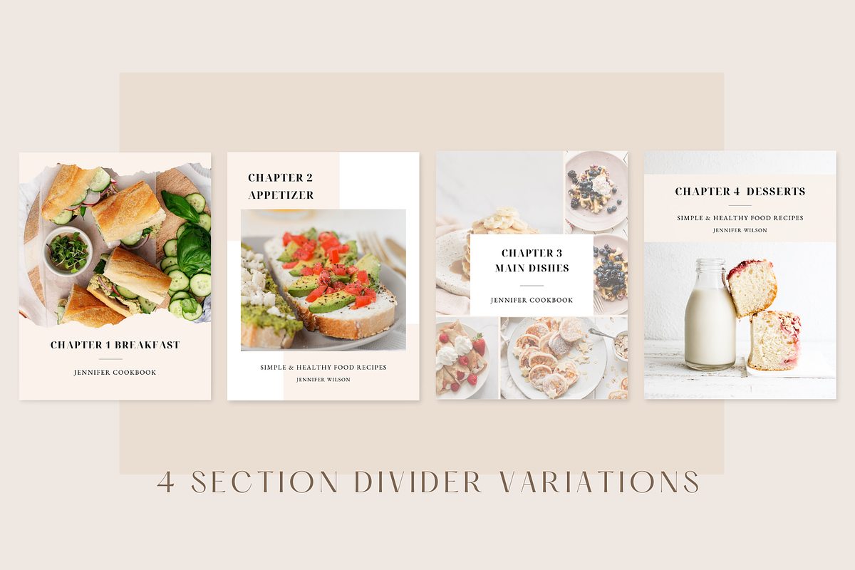 Cook Book Template CANVA, a Magazine Template by ShopRShop (Photo 4 of 9)