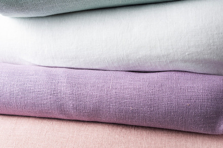 linen fabric in different colors