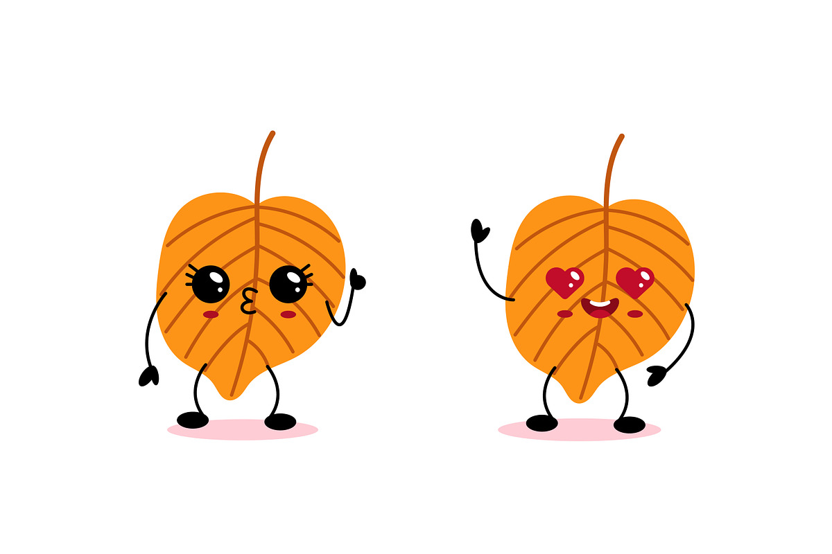 Autumn Kawaii Character Set, a Seasonal Illustration by Idressart (Photo 3 of 3)