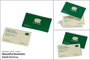 Beautiful Business Card Mockup, an Advertising Mockup by Unerispace