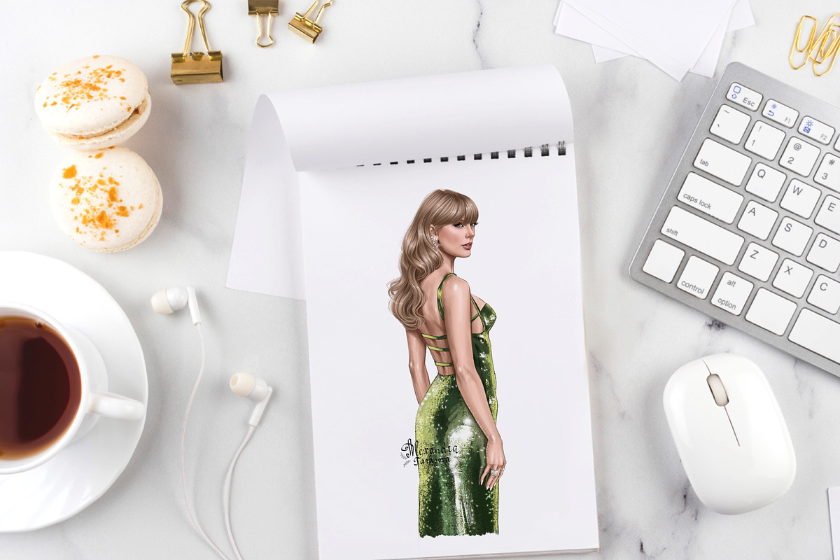 Taylor Swift Drawing, a Person Illustration by BigArtLab (Photo 3 of 3)