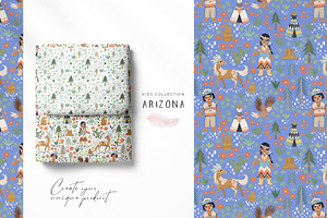 Arizona. Map & Patterns